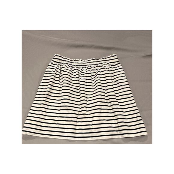 J.Crew Dresses & Skirts - J. Crew Outlet Skirt Blue and White Striped Skirt Linen Size 6